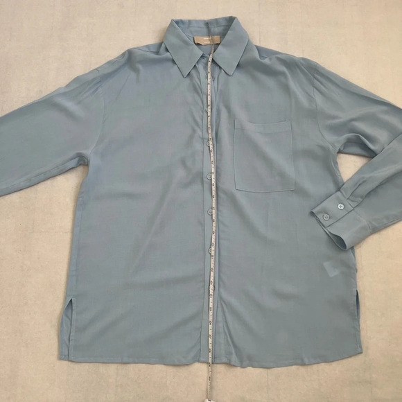 Leni Klum x About You Women's Long Sleeve Button Down Oversize Viscose Shirt M/L - Picture 8 of 14